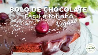 BOLO MACROBIÃ“TICO DE CHOCOLATE FÃCIL E FOFINHO  com a melhor cobertura de chocolate  evagoodlife [upl. by Ettezil718]