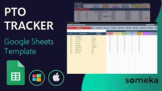 PTO Tracker Google Sheets Template  Annual Leave Tracker [upl. by Else671]