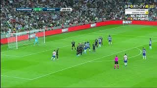 FC Krasnodar 01 FC Porto Sérgio Oliveira Freekick Goal [upl. by Feetal50]