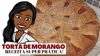 TORTA DE MORANGO SUPER PRÁTICA DE FAZER [upl. by Barling]