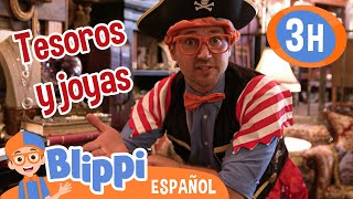 Blippi y los tesoros y joyas  Blippi Español  Videos educativos para niños  Aprende y Juega [upl. by Aymer609]