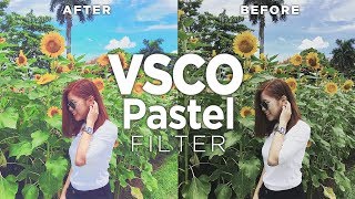 Cara Edit Pastel Pop Up Filter di VSCO  Tutorial [upl. by Dorkus]