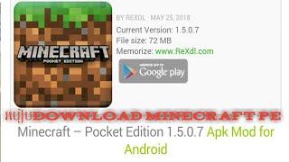 របៀប Download Minecraft PE v1507 on Android free [upl. by Elleron]