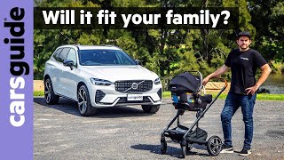 Volvo XC60 2022 review Mildhybrid SUV with Google connectivity  Australia detailed family test [upl. by Ramraj]