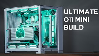 Water Cooled Lian Li White out 011 Mini Build COMPLETE [upl. by Mumford105]