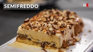 Almond Dulce de Leche and Salt Flakes Semifreddo  Food Channel L  A New Recipe Every Day [upl. by Drolet912]