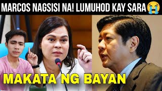 MARCOS NAGSISI NA LUMUHOD KAY SARA MAKATA NG BAYAN [upl. by Lebasiairam435]