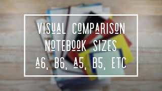 NOTEBOOK SIZE COMPARISON  Notebook Sizes A6 B6 A5 B5 [upl. by Anele760]