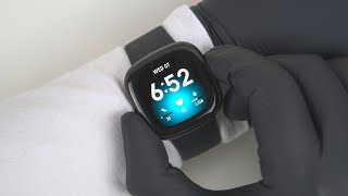 Fitbit Versa 3 Smartwatch Unboxing  Fitbit App Setup  ASMR [upl. by Mailiw]