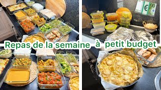 Mes repas de la semaine organisation batch cooking à petit budget 💶 [upl. by Calesta582]