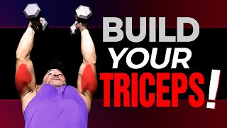 How To Build Your Triceps With Dumbbells ONLY 4 Best Exercises [upl. by Clara]