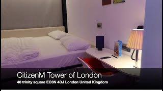 HOTEL TOUR 62 CitizenM Tower London United Kingdom [upl. by Minne]