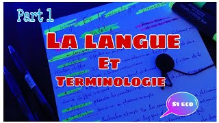 La Langue et Terminologie s1 Économie part 1 [upl. by Thomasin]