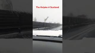 The Kelpies scotland tourism travel snow glasgow nature [upl. by Hayyikaz]