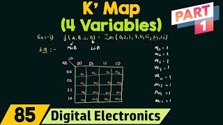 4 Variable Karnaugh Map Part 1 [upl. by Senalda]