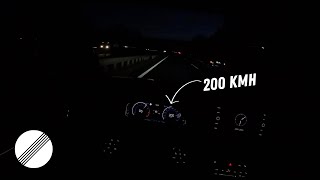 200 kmh in 2024 Volkswagen TRoc TOP SPEED DRIVE ON GERMAN AUTOBAHN [upl. by Bathelda]