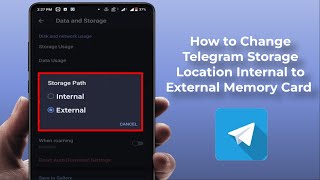 How to Change the Telegram Storage from Internal to External on Android Device [upl. by Vita569]