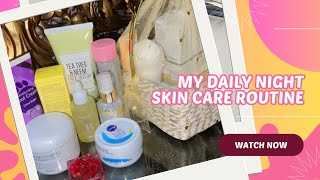 My real night skin care routine for glowing skin  10 minute night skin care routine for glass skin [upl. by Cohlette]