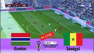 Sénégal vs Gambie en direct aujourdhui Coupe dAfrique des Nations complet Simulation Gameplay PC [upl. by Ahseinet]