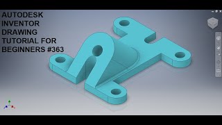 Autodesk Inventor Drawing Tutorial 363  Inventor Tutorial for Beginners  3d drawing Tutorials [upl. by Ennyl487]