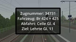 Führstandmitfahrt Von Celle nach Lehrte S7 S Bahn Hannover [upl. by Hoffer]