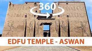 Aswan Temple of Edfu Ancient Egypt VR 4K HD 360° 3D Video [upl. by Burkley]