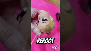 Rerooting custom Odette doll PART 2✂️ [upl. by Nylirrehs]