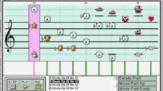 Mario Paint Composer  Etude Op 25 No 12  Frederic Chopin [upl. by Kolodgie]