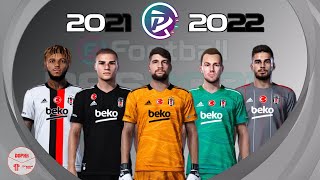 PES 2021 Beşiktaş 20212022 Sezon Formaları  Kits  PES 2020 PC [upl. by Yrocej]