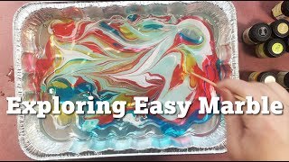 Trying Out Marabus quotEasy Marblequot for Simple DIY Paper Marbling [upl. by Mina211]