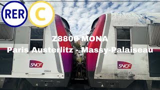 RER C Z8800 MONA Paris Austerlitz  MassyPalaiseau [upl. by Eicart]