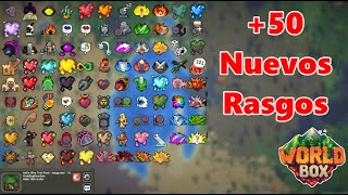 ¡50 NUEVOS RASGOS LOCOS en WorldBox Avbs Ultra Trait Pack lo Cambia TODO [upl. by Yerga]