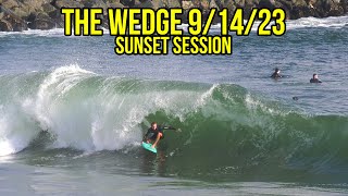 The Wedge September 14th 2023 Sunset Session RAW Video [upl. by Ellerrehs]