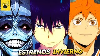 🔥 ESTRENOS ANIME QUE LA VAN A ROMPER EN LA TEMPORADA INVIERNO 2024 🔝 [upl. by Gibby]