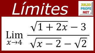 LÍMITES ALGEBRAICOS  Ejercicio 15 [upl. by Swiercz]