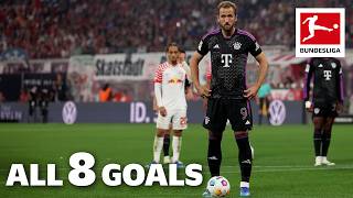 Harry Kane  8 goals in only 6 games ALL Bundesliga GOALS [upl. by Adhamh]