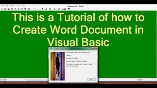 How to Create Windows Application in Visual BasicNet [upl. by Lyrradal]