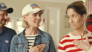 ‘Insulting’ advert depicts wives voting for Harris in secret over Trump [upl. by Yatnahs]