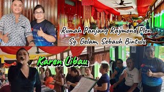 Ngabang gawai Pocopoco bersama penyanyi terkenal iban Karen Libau [upl. by Ahsinauj]