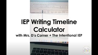 IEP Writing Timeline Calculator  The Intentional IEP [upl. by Atsahs]