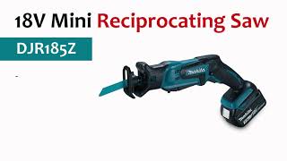 Makita DJR185Z 18V Mini Reciprocating Saw With 1 X 4Ah Battery amp Charger [upl. by Trainer]