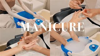 How to Do Manicure  Step by Step Process  HINDI [upl. by Eittap]