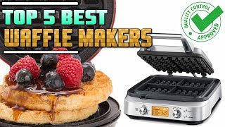 Best Waffle Maker Review  Top 5 Waffle Makers On The Market [upl. by Onifled]