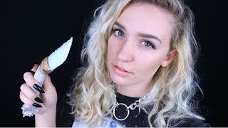 Poking amp Stabbing YOU w my Knife Collection ASMR whispering tapping rambling [upl. by Lesoj708]