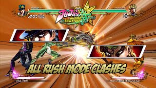 JoJos Bizarre Adventure All Star Battle  All Rush Mode Clashes  Extra Voices [upl. by Terb]