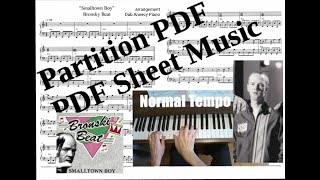 Smalltown Boy  Bronsky Beat  Cover Piano Tutorial  Partition PDF Sheet Music NEW WAVE Piano [upl. by Arral]