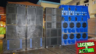 Legends In Action Sound System Setup With Killaman Jaro Bass Odyssey And Road Kode Sound [upl. by Ognimod380]