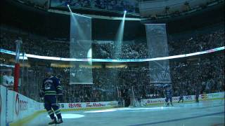 Canucks Vs Hawks  Game 1 Entrance amp Anthems  2011 Playoffs  041311  HD [upl. by Valente]