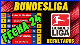 TABLA DE POSICIONES DE LA BUNDESLIGA 20232024 FECHA 24 RESULTADOS Y CLASIFICACIÓN LIGA ALEMANA [upl. by Julis214]