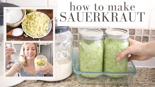 HOW TO MAKE SAUERKRAUT  Fermentation Process [upl. by Meredeth]